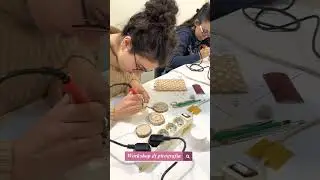 Workshop di pirografia in primavera