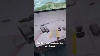 my Tesla witnessed an accident ||  fantastic Tesla 🚗🔌🔋 || #teslalove #elonmusk #tesla