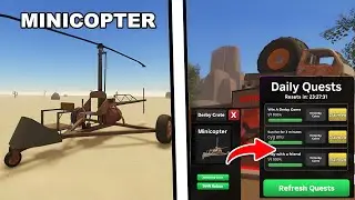😱ПУТЬ ДО НОВОГО МИНИКОПТЕРА ОБНОВЛЕНИЕ БЕСПЛАТНЫЙ ВЕРТОЛЕТ MINICOPTER И ДЕРБИ В a dusty trip ROOLOX