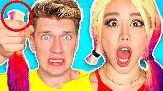 10 FUNNY PRANKS + PRANK WARS!!!!! **CUT HER HAIR** Learn How To Make Easy DIY Pranks w Food & Candy