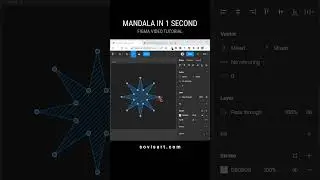 #Shorts #mandala in 1 second in #Figma by #IrenKolt