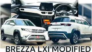 SUZUKI BREZZA LXI CNG MODIFIED WITH LUXURIOUS INTERIOR|BREZZA 2024|BREZZA BASE TO TOP|📞9820569891