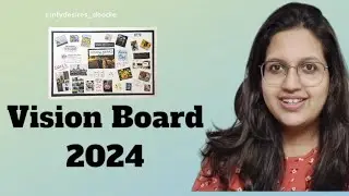 Easy way to make a Vision Board 2024 || how to make vision board || #howtomake