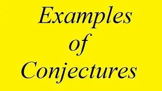 Examples of Conjectures #11