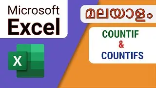 Excel data analysis | Solve Questions with COUNTIF and COUNTIFS Functions | Malayalam