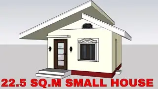 Simple House Design - 3 Bedroom House (22.5 square meters)