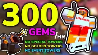 FAST GEM NST SOLO GRINDING STRATEGY - Tower Defense Simulator (ROBLOX)