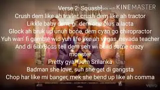 Vybz Kartel ft Likkle Vybz & Squash Jump on the Beat Lyric Video