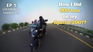 900 kms ek din mai kaise kiya? | Apache 200 4v| BIKE Ride to HIMACHAL | Lucknow - Chandigarh | EP 1
