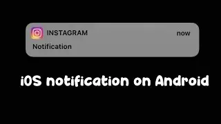 iOS notification bar|| How to get iOS notification bar on Android || Not doubled