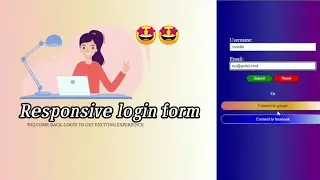Creating a responsive login form using html and css #html5 #css #responsivedesign @codofile1909