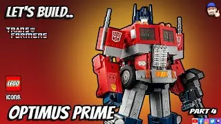 Let's Build Lego 10302 Transformers Optimus Prime pt4 2022 