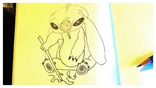 Drawing Stich (Lilo & Stich)