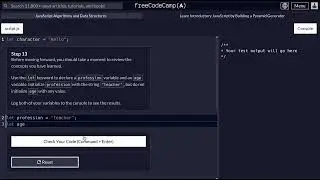FreeCodeCamp - JavaScript Data Structures and Algorithms  - Step 13 of 118 - Pyramid Generator