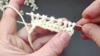 Tunus işi ajurlu çok kolay ve güzel örgü modeli
