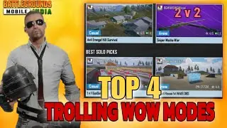 🤣 4 FUNNY AND TROLLING  WOW MAPS | Funniest BGMI WOW Mode Compilation 🔥
