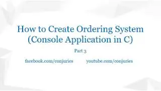 How to Create Ordering System (Console Application in C) • (Filipino) • Part 3