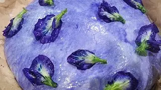 Blue Bread With Butterfly Pea Flowers- Colors From the Nature #aseedtolife