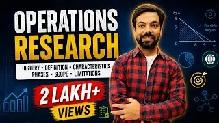 Operations Research: History, Definition, Characteristics, Phases, Scope, Limitations in Hindi