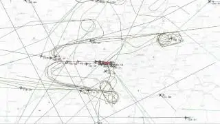 ADS-B planes over London