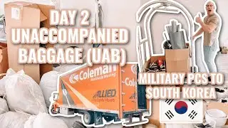 Moving to South Korea: Unaccompanied baggage (UAB) Vlog | Military Oconus PCS Move