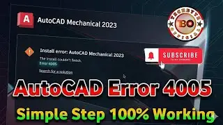 Solve Solution-AutoCAD Mechanical 2023,how to fix autocad,error 4005 autocad,error 4005 autocad 2023