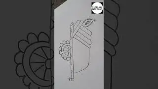 Shree Krishna drawing easy #shorts #youtubeshorts #drawing #art #shortsfeed