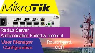 Radius Server Mikrotik, timeout error, User manager Configuration,ppp user not connect 