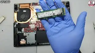 How to Replace M.2 Pcie NVMe SSD ASUS ROG Strix G15 G512LU / Disassembly