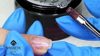 חיזוק ציפורן טבעית ב ... מתאימים חומר למצב הציפורן FIBER OR POWER OP ACRYLIC BY MAGNETIC