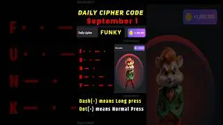Daily cipher hamster kombat today | 1 September hamster kombat daily cipher combo | 5 million coins