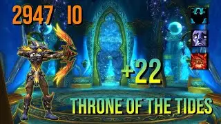 +22 Throne of the Tides | MM Hunter M+ | 297K DPS | WoW Dragonflight 10.2