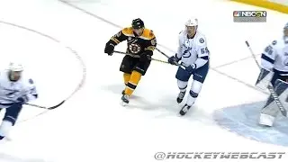 Brad Marchand Spears Jake Dotchin - April 4th, 2017 (HD 60FPS - Dual Feed)