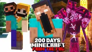 I Spent 200 Days In The Updated From The Fog In Minecraft... Here's What Happened