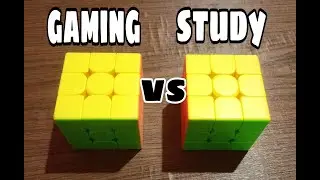 Study VS Gaming be like...😎 Rubik's cube 😊😊
