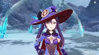 Solo Speedrunning The Resurgent Cryo Regisvine Event with main DPS Mona 260k Burst Genshin Impact