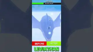 Before and after Leviathan Update in Blox Fruits