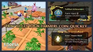 Simple tips & trick about new farming system | utopia origin | how to get 100k farmers coin quickly