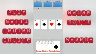 Satti Center Play Free online. Badam Satti. Seven oh Hearts. Domino.