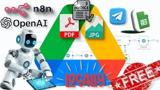 [P3]🚀 n8n  Agent Invoice Automation 📄➡️🤖 | From Telegram to Google Drive + Data Extraction 📊