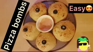 Tasty pizza bombs💣 recipe with pizza dough