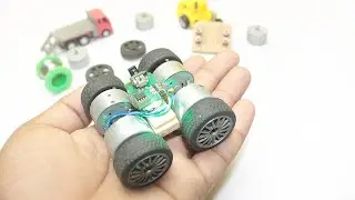 How To Make A 4X4 Amazing Remote Control Car At Home From Old Dvd Motors