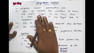 Congestion Control in networking || Computer Networks in Telugu