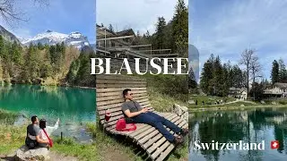 Main ke LAKE BLAUSEE  #switzerland #mountainview #blausee #shorts