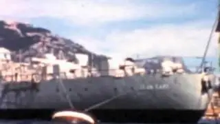 TOULON France  en 1959 et le Jean bart film d'amateur en kodachrome 8mm restauré.