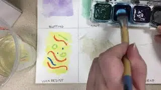 Watercolor Techniques: Cheesecloth