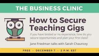 How to Secure Teaching Gigs as a Writer/Editor