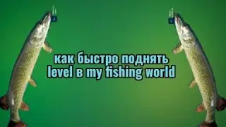 Как быстро поднять уровень my fishing world туториал 