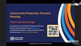 Community Protection Partners Meeting: Communities at the center of managing health emergencies