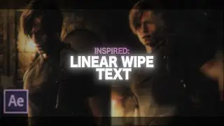 linear wipe inspired text | after effects